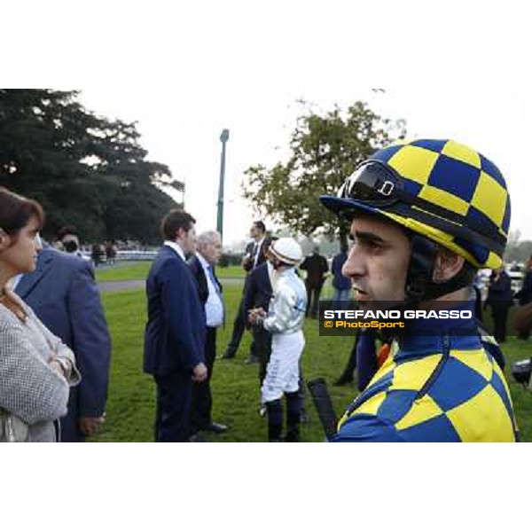 Gran Premio del Jockey Club Fabio Branca and Dylan Mouth Milano,San Siro racecourse 19 otct.2014 photo Stefano Grasso/Trenno srl