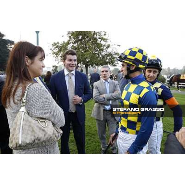 Gran Premio del Jockey Club Fabio Branca,Federica and Felice Villa,Stefano Botti Milano,San Siro racecourse 19 otct.2014 photo Stefano Grasso/Trenno srl