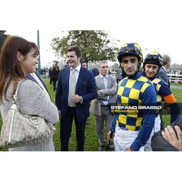 Gran Premio del Jockey Club Fabio Branca,Federica and Felice Villa,Stefano Botti Milano,San Siro racecourse 19 otct.2014 photo Stefano Grasso/Trenno srl