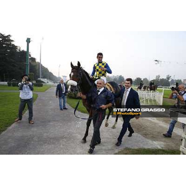 Gran Premio del Jockey Club Fabio Branca and Dylan Mouth Milano,San Siro racecourse 19 otct.2014 photo Stefano Grasso/Trenno srl