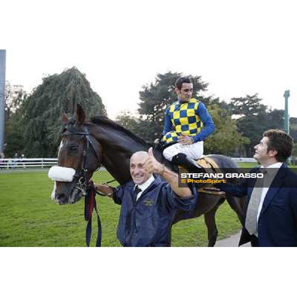 Gran Premio del Jockey Club Fabio Branca and Dylan Mouth Milano,San Siro racecourse 19 otct.2014 photo Stefano Grasso/Trenno srl