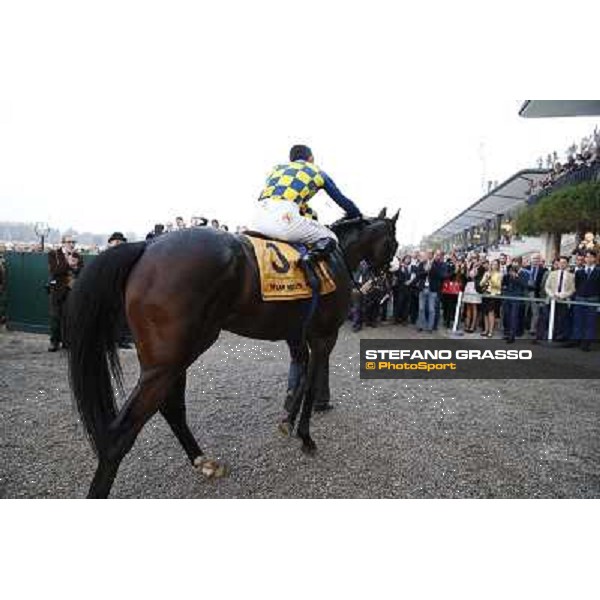 Gran Premio del Jockey Club Fabio Branca and Dylan Mouth Milano,San Siro racecourse 19 otct.2014 photo Stefano Grasso/Trenno srl