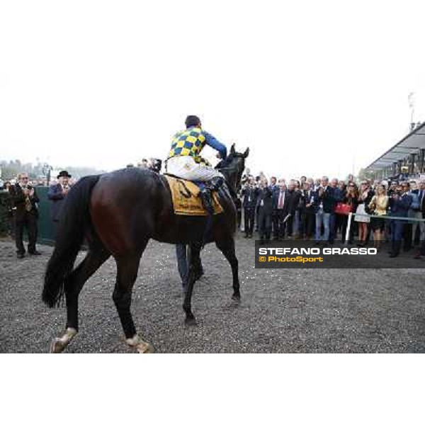 Gran Premio del Jockey Club Fabio Branca and Dylan Mouth Milano,San Siro racecourse 19 otct.2014 photo Stefano Grasso/Trenno srl