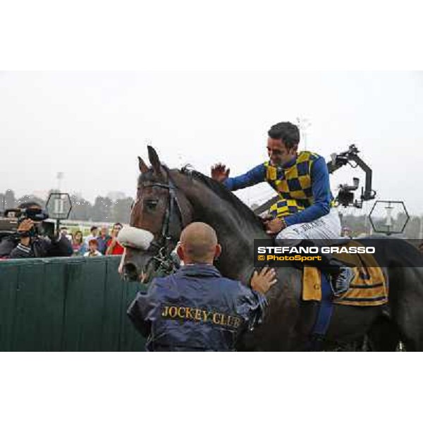 Gran Premio del Jockey Club Fabio Branca and Dylan Mouth Milano,San Siro racecourse 19 otct.2014 photo Stefano Grasso/Trenno srl