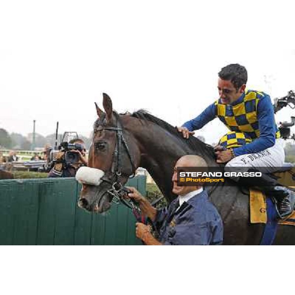 Gran Premio del Jockey Club Fabio Branca and Dylan Mouth Milano,San Siro racecourse 19 otct.2014 photo Stefano Grasso/Trenno srl