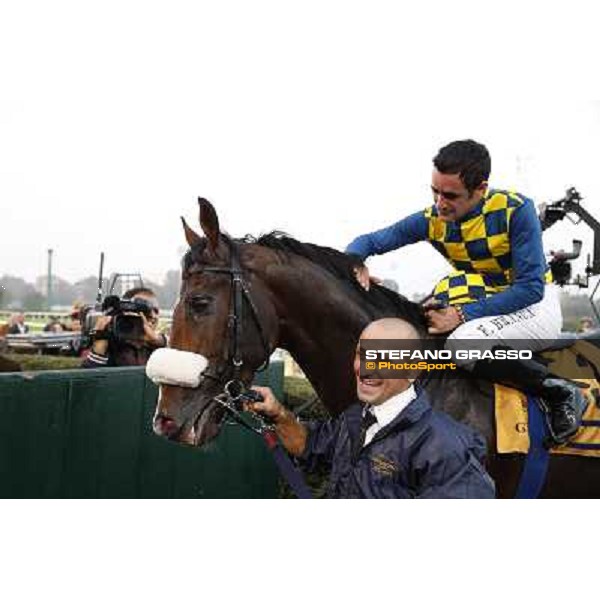 Gran Premio del Jockey Club Fabio Branca and Dylan Mouth Milano,San Siro racecourse 19 otct.2014 photo Stefano Grasso/Trenno srl