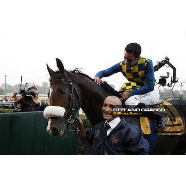 Gran Premio del Jockey Club Fabio Branca and Dylan Mouth Milano,San Siro racecourse 19 otct.2014 photo Stefano Grasso/Trenno srl