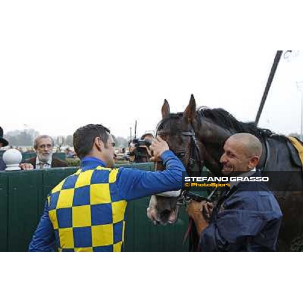 Gran Premio del Jockey Club Fabio Branca and Dylan Mouth Milano,San Siro racecourse 19 otct.2014 photo Stefano Grasso/Trenno srl