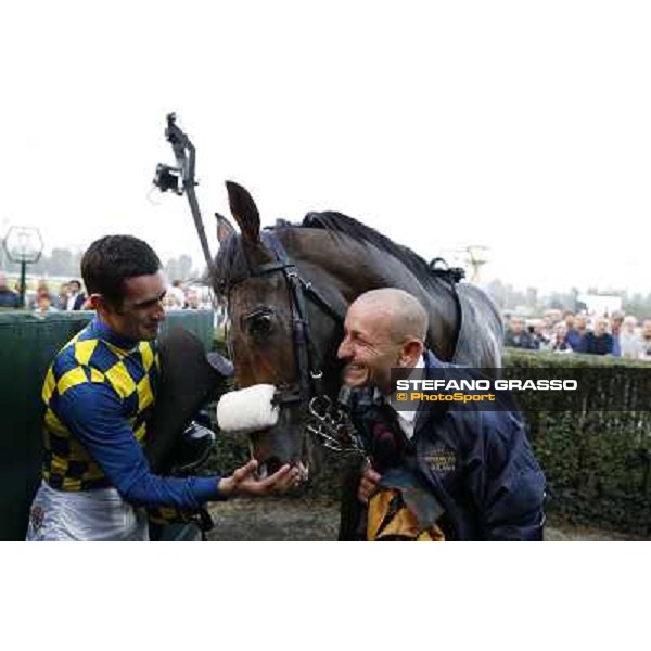 Gran Premio del Jockey Club Fabio Branca and Dylan Mouth Milano,San Siro racecourse 19 otct.2014 photo Stefano Grasso/Trenno srl