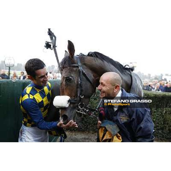 Gran Premio del Jockey Club Fabio Branca and Dylan Mouth Milano,San Siro racecourse 19 otct.2014 photo Stefano Grasso/Trenno srl