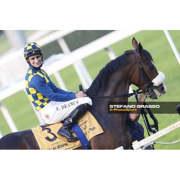 Gran Premio del Jockey Club Fabio Branca and Dylan Mouth Milano,San Siro racecourse 19 otct.2014 photo Stefano Grasso/Trenno srl