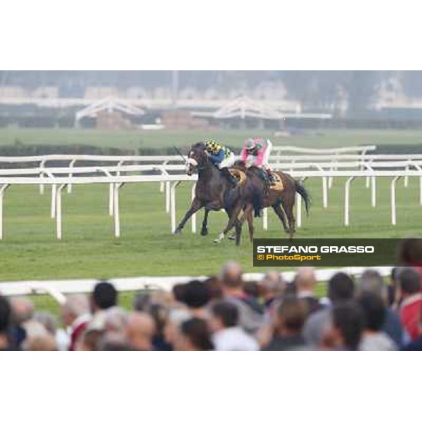 Gran Premio del Jockey Club Fabio Branca and Dylan Mouth Milano,San Siro racecourse 19 otct.2014 photo Stefano Grasso/Trenno srl