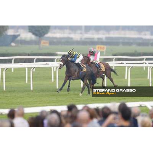 Gran Premio del Jockey Club Fabio Branca and Dylan Mouth Milano,San Siro racecourse 19 otct.2014 photo Stefano Grasso/Trenno srl