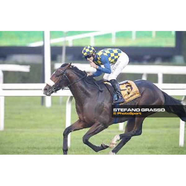 Gran Premio del Jockey Club Fabio Branca and Dylan Mouth Milano,San Siro racecourse 19 otct.2014 photo Stefano Grasso/Trenno srl