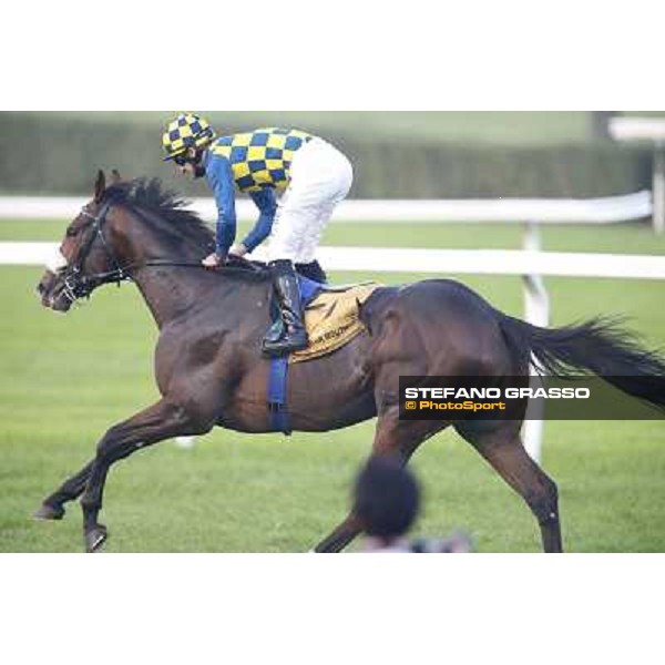 Gran Premio del Jockey Club Fabio Branca and Dylan Mouth Milano,San Siro racecourse 19 otct.2014 photo Stefano Grasso/Trenno srl