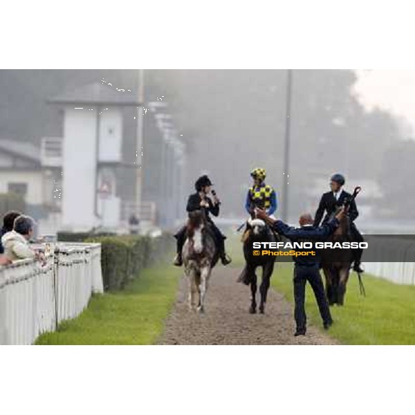 Gran Premio del Jockey Club Fabio Branca and Dylan Mouth Milano,San Siro racecourse 19 otct.2014 photo Stefano Grasso/Trenno srl