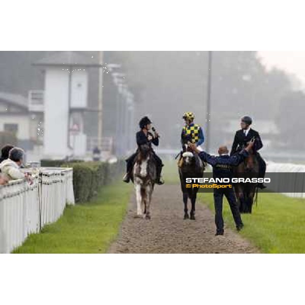 Gran Premio del Jockey Club Fabio Branca and Dylan Mouth Milano,San Siro racecourse 19 otct.2014 photo Stefano Grasso/Trenno srl