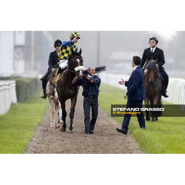 Gran Premio del Jockey Club Stefano Botti with Fabio Branca on Dylan Mouth Milano,San Siro racecourse 19 otct.2014 photo Stefano Grasso/Trenno srl