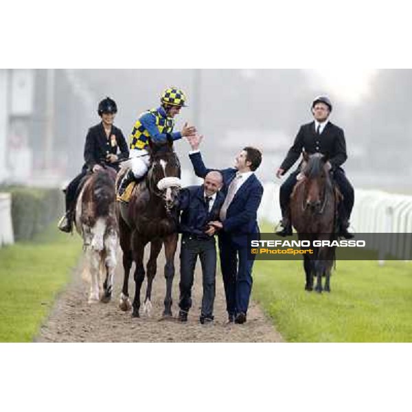 Gran Premio del Jockey Club Stefano Botti with Fabio Branca on Dylan Mouth Milano,San Siro racecourse 19 otct.2014 photo Stefano Grasso/Trenno srl