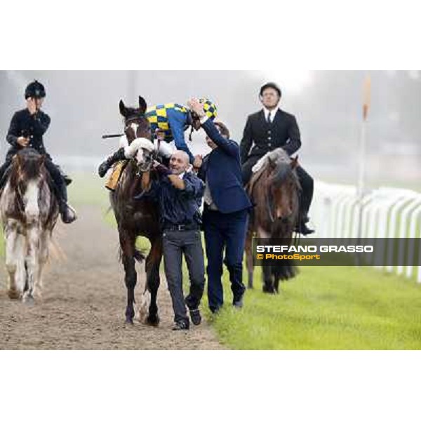 Gran Premio del Jockey Club Stefano Botti with Fabio Branca on Dylan Mouth Milano,San Siro racecourse 19 otct.2014 photo Stefano Grasso/Trenno srl