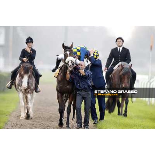 Gran Premio del Jockey Club Stefano Botti with Fabio Branca on Dylan Mouth Milano,San Siro racecourse 19 otct.2014 photo Stefano Grasso/Trenno srl