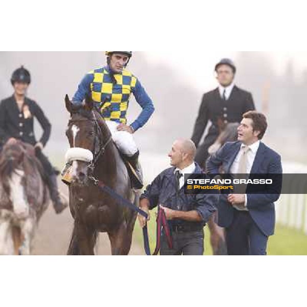 Gran Premio del Jockey Club Stefano Botti with Fabio Branca on Dylan Mouth Milano,San Siro racecourse 19 otct.2014 photo Stefano Grasso/Trenno srl