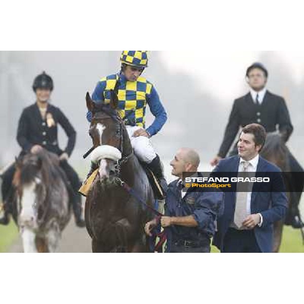 Gran Premio del Jockey Club Stefano Botti with Fabio Branca on Dylan Mouth Milano,San Siro racecourse 19 otct.2014 photo Stefano Grasso/Trenno srl