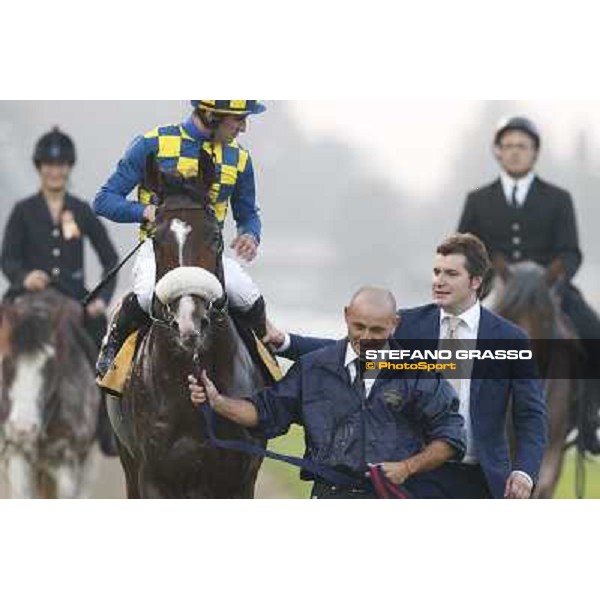 Gran Premio del Jockey Club Stefano Botti with Fabio Branca on Dylan Mouth Milano,San Siro racecourse 19 otct.2014 photo Stefano Grasso/Trenno srl