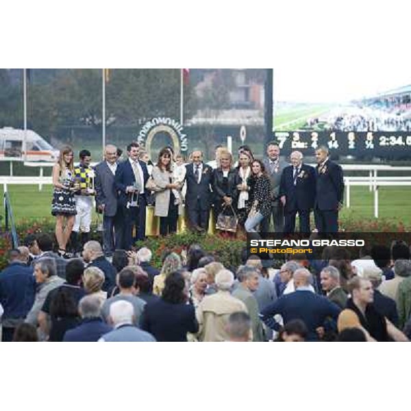 Gran Premio del Jockey Club - The prize giving ceremony Milano,San Siro racecourse 19 otct.2014 photo Stefano Grasso/Trenno srl