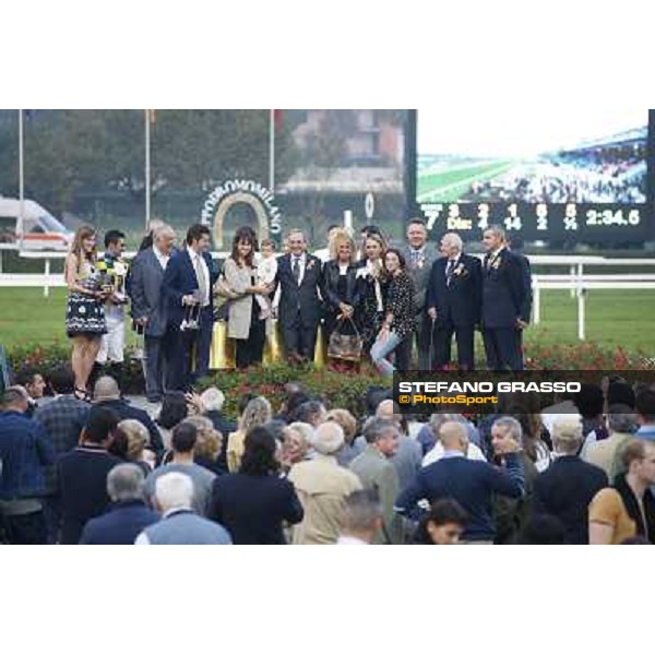 Gran Premio del Jockey Club - The prize giving ceremony Milano,San Siro racecourse 19 otct.2014 photo Stefano Grasso/Trenno srl