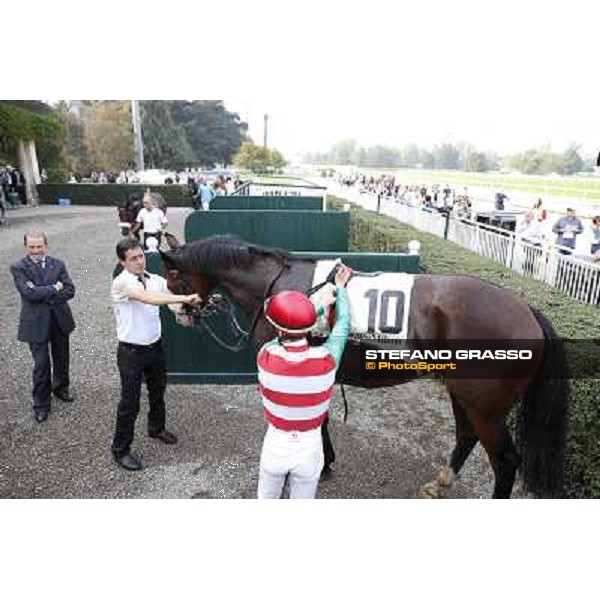 Premio Carlo Porta Cristian Demuro and Mickai Milano,San Siro racecourse 19 otct.2014 photo Stefano Grasso/Trenno srl