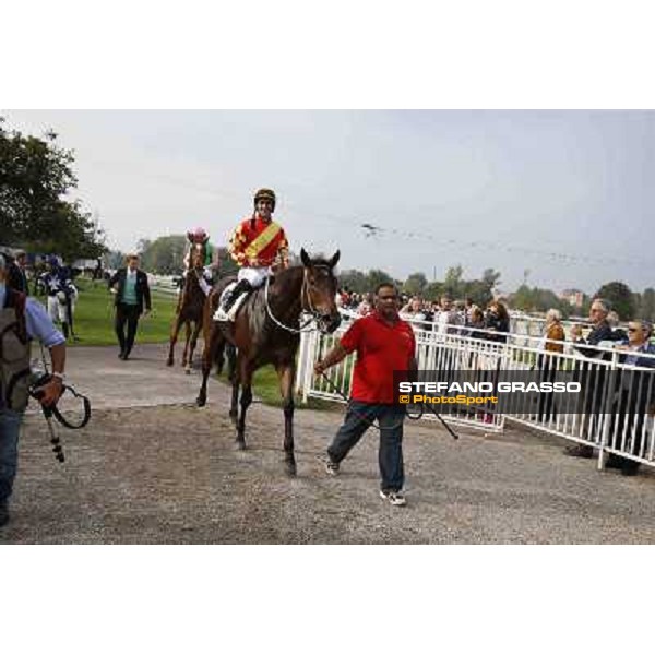 Premio Omenoni Fabio Branca and Harlem Shake Milano,San Siro racecourse 19 otct.2014 photo Stefano Grasso/Trenno srl