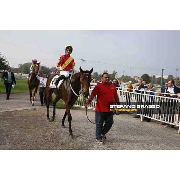 Premio Omenoni Fabio Branca and Harlem Shake Milano,San Siro racecourse 19 otct.2014 photo Stefano Grasso/Trenno srl