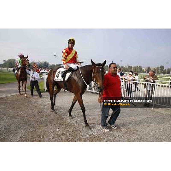 Premio Omenoni Fabio Branca and Harlem Shake Milano,San Siro racecourse 19 otct.2014 photo Stefano Grasso/Trenno srl