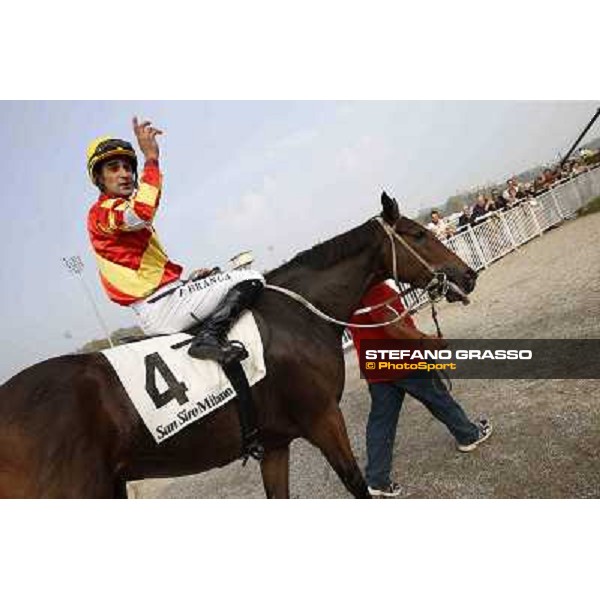 Premio Omenoni Fabio Branca and Harlem Shake Milano,San Siro racecourse 19 otct.2014 photo Stefano Grasso/Trenno srl