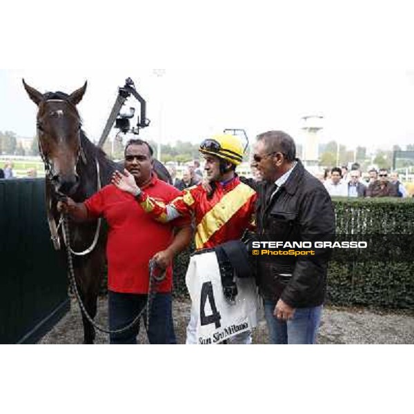 Premio Omenoni Fabio Branca and Harlem Shake Milano,San Siro racecourse 19 otct.2014 photo Stefano Grasso/Trenno srl