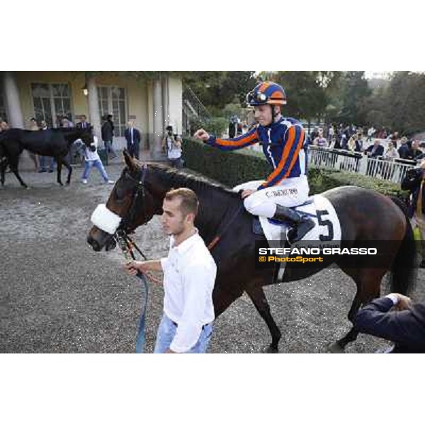 Premio Dormello Cristian Demuro and Fontanelice Milano,San Siro racecourse 19 otct.2014 photo Stefano Grasso/Trenno srl