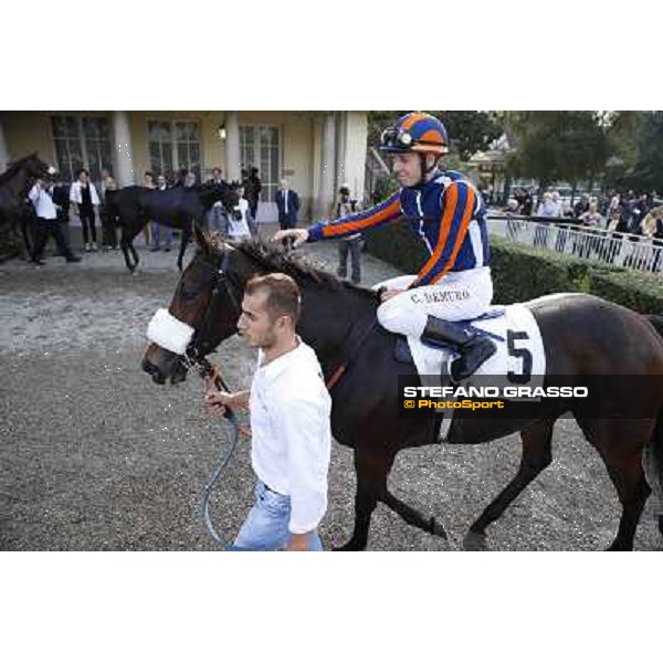 Premio Dormello Cristian Demuro and Fontanelice Milano,San Siro racecourse 19 otct.2014 photo Stefano Grasso/Trenno srl