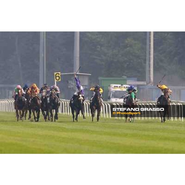 Premio Omenoni Fabio Branca and Harlem Shake Milano,San Siro racecourse 19 otct.2014 photo Stefano Grasso/Trenno srl