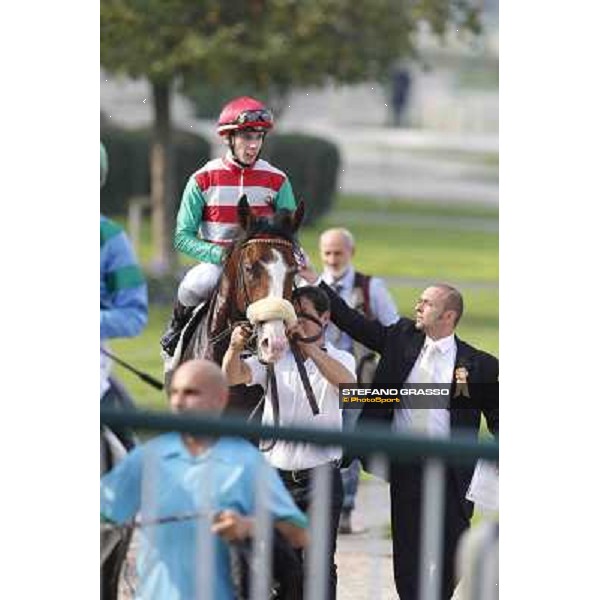 Premio Carlo Porta Cristian Demuro and Mickai Milano,San Siro racecourse 19 otct.2014 photo Stefano Grasso/Trenno srl