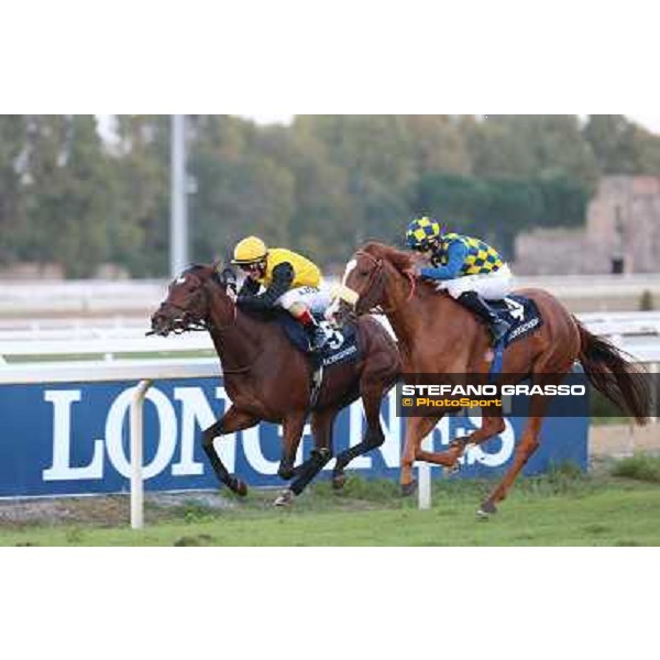 Fabio Branca and Final Score win the Premio Longines Lydia Tesio Roma.Capannelle racecourse 26th october 2014 ph.Domenico Savi/Grasso