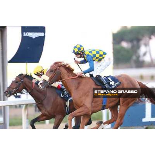 Fabio Branca and Final Score win the Premio Longines Lydia Tesio Roma.Capannelle racecourse 26th october 2014 ph.Domenico Savi/Grasso