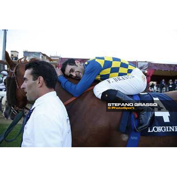 Fabio Branca and Final Score win the Premio Longines Lydia Tesio Roma.Capannelle racecourse 26th october 2014 ph.Stefano Grasso