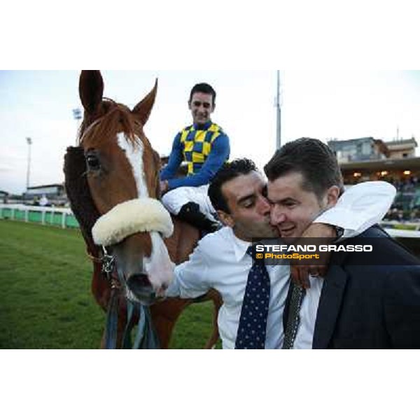 Fabio Branca and Final Score win the Premio Longines Lydia Tesio Roma.Capannelle racecourse 26th october 2014 ph.Stefano Grasso