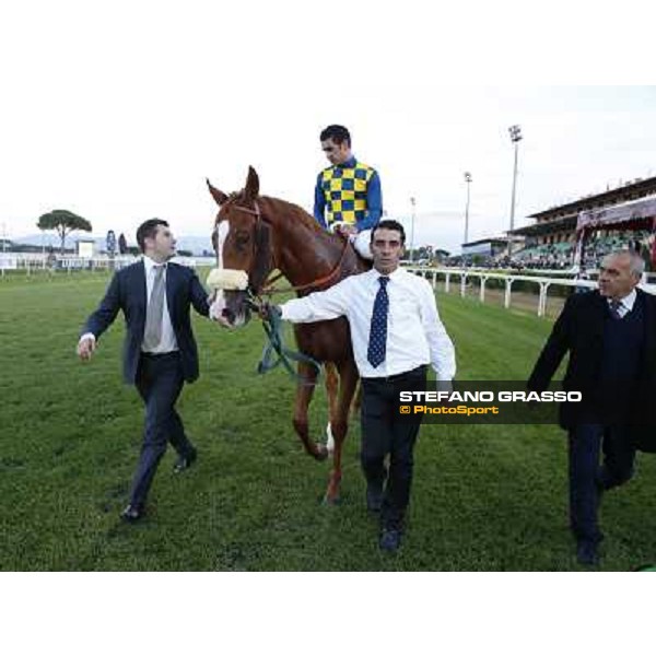 Fabio Branca and Final Score win the Premio Longines Lydia Tesio Roma.Capannelle racecourse 26th october 2014 ph.Stefano Grasso