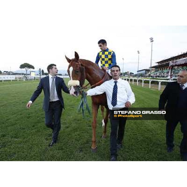 Fabio Branca and Final Score win the Premio Longines Lydia Tesio Roma.Capannelle racecourse 26th october 2014 ph.Stefano Grasso