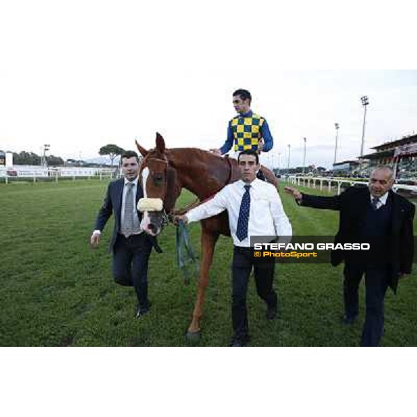 Fabio Branca and Final Score win the Premio Longines Lydia Tesio Roma.Capannelle racecourse 26th october 2014 ph.Stefano Grasso