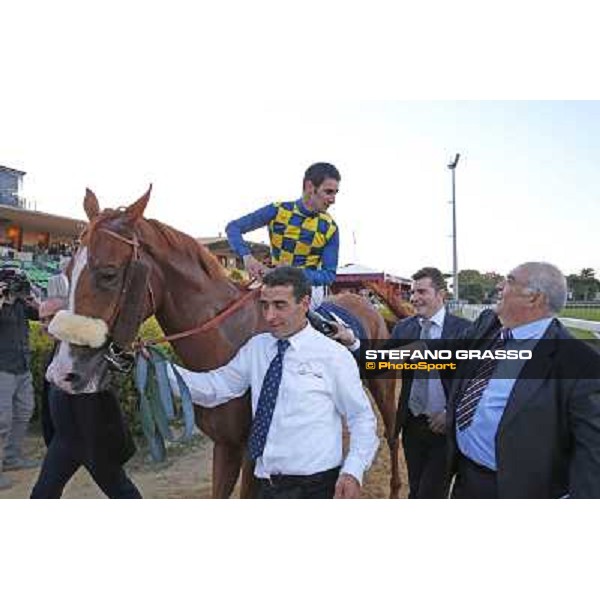 Fabio Branca and Final Score win the Premio Longines Lydia Tesio Roma.Capannelle racecourse 26th october 2014 ph.Stefano Grasso