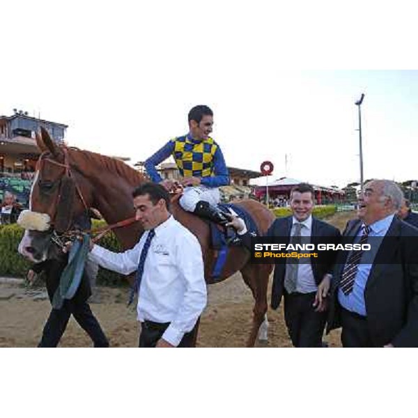 Fabio Branca and Final Score win the Premio Longines Lydia Tesio Roma.Capannelle racecourse 26th october 2014 ph.Stefano Grasso