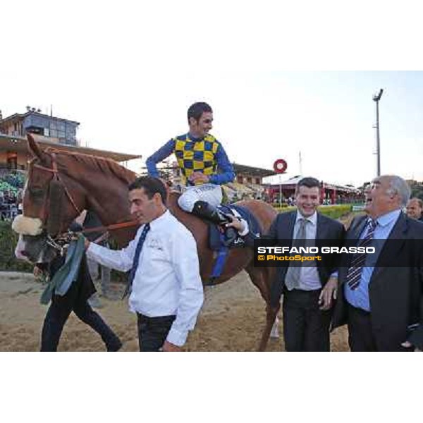 Fabio Branca and Final Score win the Premio Longines Lydia Tesio Roma.Capannelle racecourse 26th october 2014 ph.Stefano Grasso